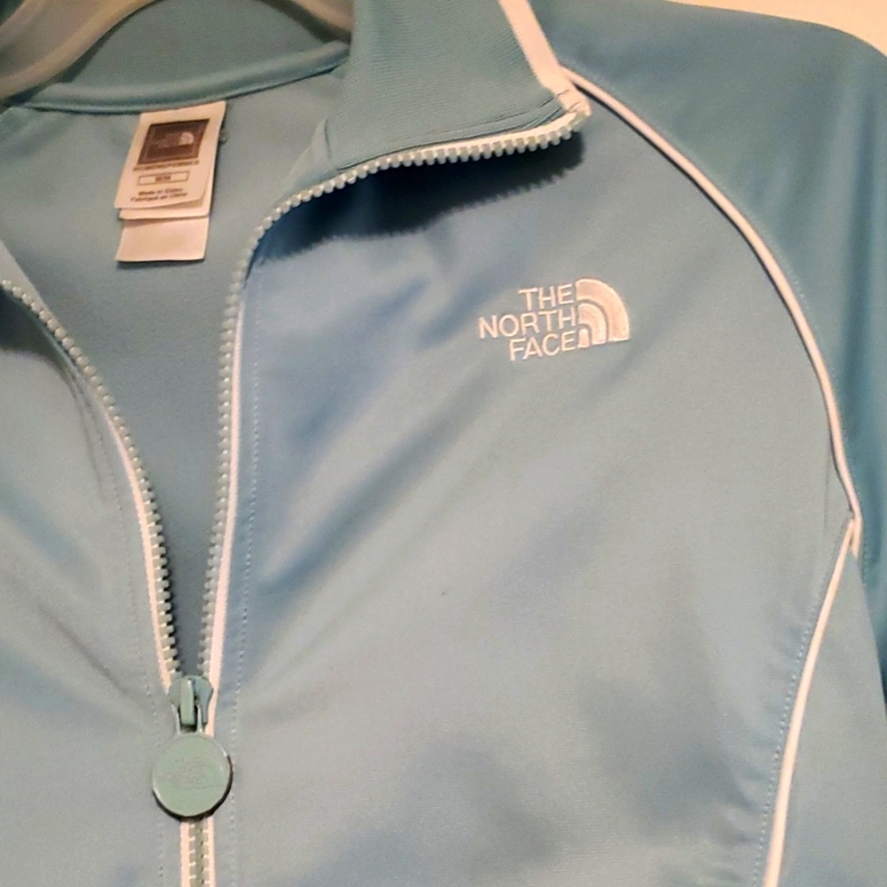North Face Track Jacket. Womens. Teal. Size Medium. - Picture 4 of 6